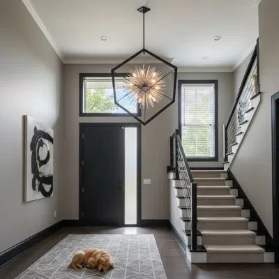 Artcraft Lighting Sunburst 12 - Light Sputnik Modern Linear Chandelier In Matte Black