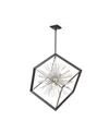 Artcraft Lighting Sunburst Chandelier In Black