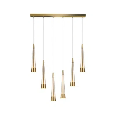 Artcraft Lighting Sunnyvale - 6-light Island Light In Brass