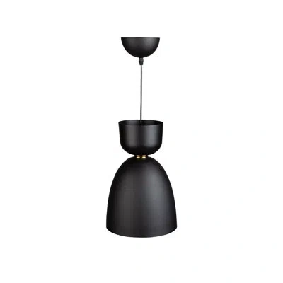 Artcraft Lighting Tempo 1 - Light Single Geometric Pendant In Matte Black
