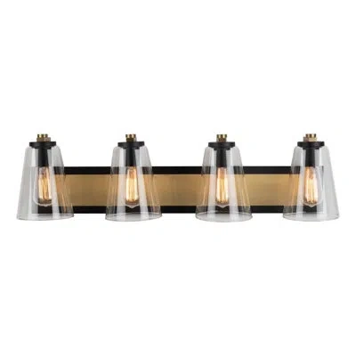 Artcraft Lighting Treviso 4 - Light Vanity Light In Satin Black
