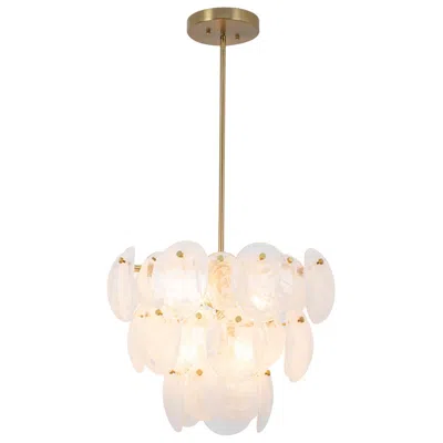 Artcraft Lily 23 1/2" Wide Brushed Brass Chandelier