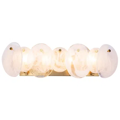 Artcraft Lily 26 1/4" Wide Brushed Brass 4-light Bath Light