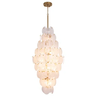 Artcraft Lily 28" Wide Brushed Brass Chandelier