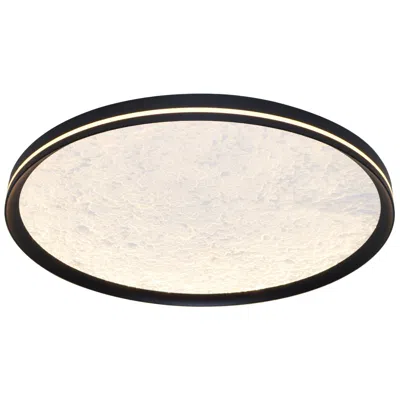 Artcraft Luna 11 3/4" Wide Black Led Ceiling Light