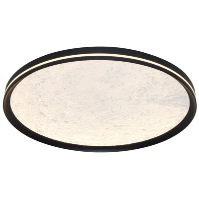 Artcraft Luna 15 3/4" Wide Black Led Ceiling Light