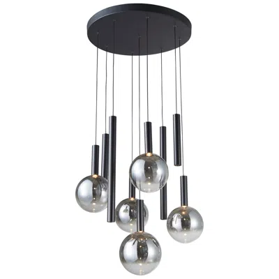Artcraft Modella 24.5" Wide 9-light Black Pendant