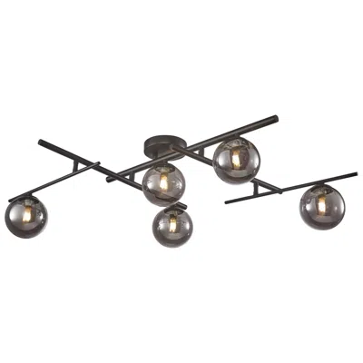 Artcraft Modena 34 1/2" Wide Black 5-light Ceiling Light