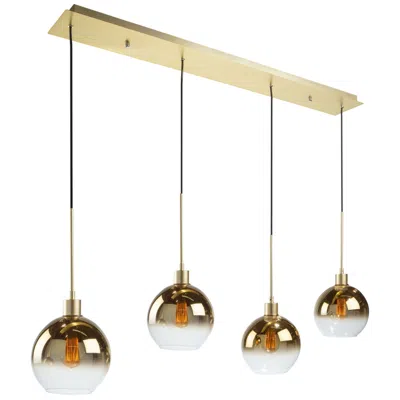 Artcraft Morning Mist 4.9" Wide 4.light Gold Island Light
