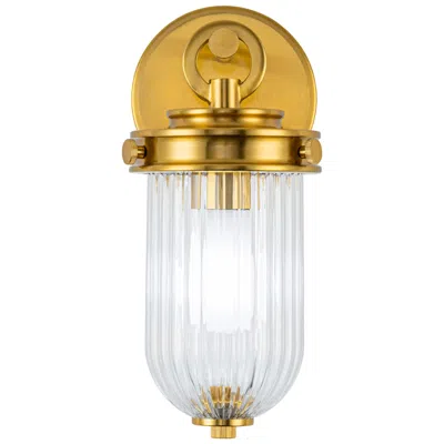 Artcraft Myla 11" High Vintage Brass Wall Sconce