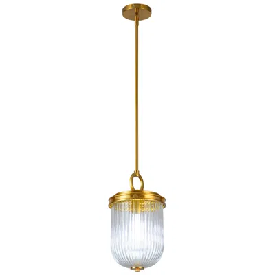 Artcraft Myla 8 1/2" Wide Vintage Brass Mini Pendant
