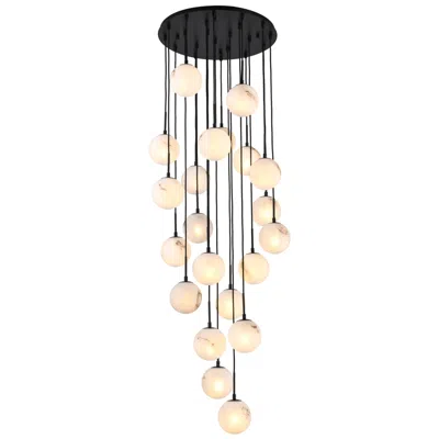 Artcraft Nightfall 27" Wide 21-light Black Pendant