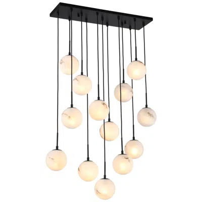 Artcraft Nightfall 34.5" Wide 13-light Black Pendant