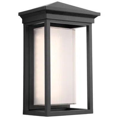 Artcraft Overbrook 13 1/4" High Black Led Outdoor Wall Light