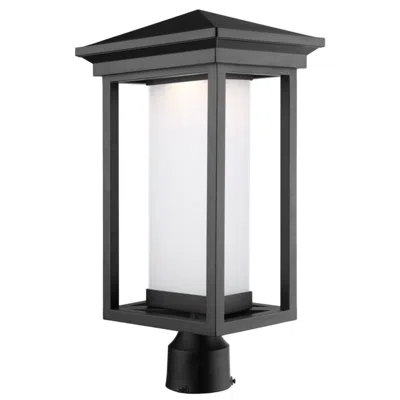 Artcraft Overbrook 1-light Black Cast Aluminum Outdoor Post Light