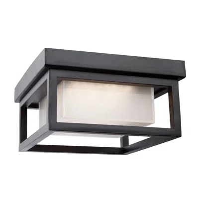 Artcraft Overbrook 8 3/4"w Black Led Outdoor Ceiling Light