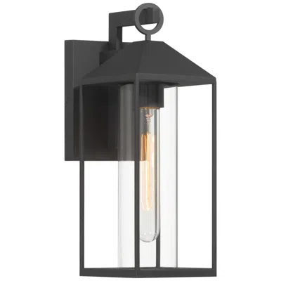 Artcraft Portside 14" High Black Outdoor Wall Sconce