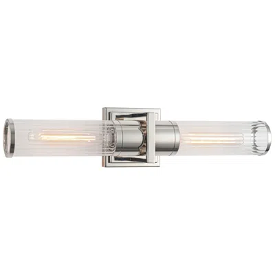 Artcraft Positano 20 3/4" Wide Polished Nickel 2-light Bath Light