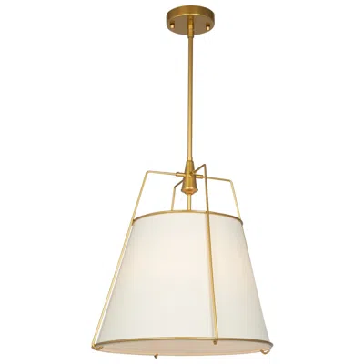 Artcraft Pullman 17" Wide Brass 3-light Pendant