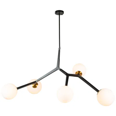Artcraft Ravello 27 1/2" Wide Black Sputnik Pendant Light