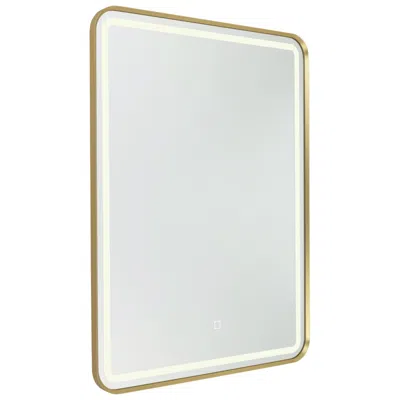 Artcraft Reflections 23.6" Wide Brushed Brass Mirror