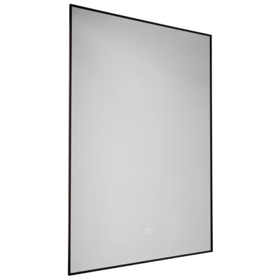 Artcraft Reflections Collection 24w Led Rectangular Wall Mirror Black