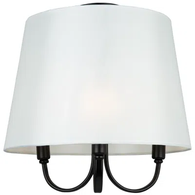 Artcraft Rhythm 3 Light Semi-flush Mount Black