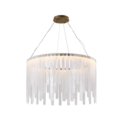 Artcraft Roselle 40" Wide Legacy Brass Pendant