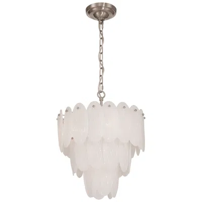 Artcraft Serena 16" Wide 5-light Satin Nickel Chandelier