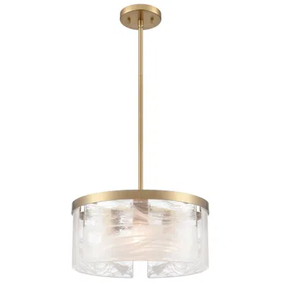 Artcraft Skye 15" Wide Brushed Brass 3-light Pendant