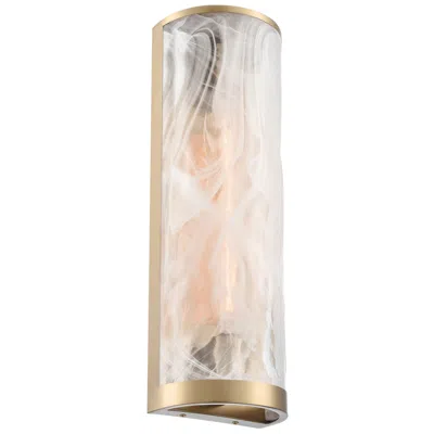 Artcraft Skye 18" High Brushed Brass Wall Sconce