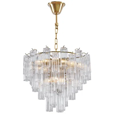 Artcraft Sophia 26" Wide Brass And Clear Glass Chandelier