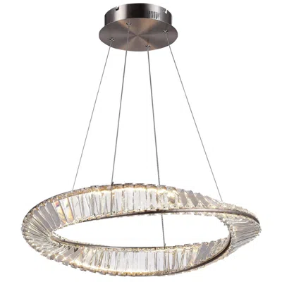 Artcraft Stella 31.5" Wide Satin Nickel 25w Led Pendant