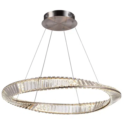 Artcraft Stella 50w Led Pendant Satin Nickel