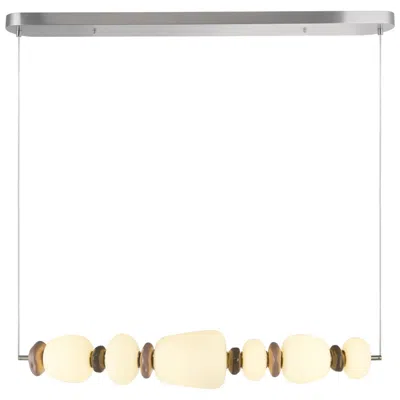 Artcraft Strata 40.5" Wide Satin Nickel Pendant
