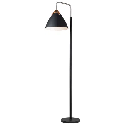 Artcraft Tote 71 1/2" Offset Arm Black Finish Modern Floor Lamp