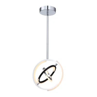 Artcraft Trilogy Led 13" Pendant Polished Nickel