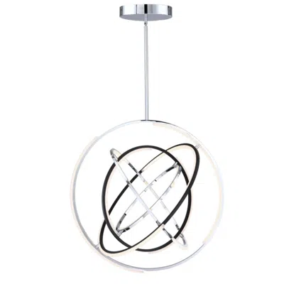 Artcraft Trilogy Led 32" Pendant Polished Nickel