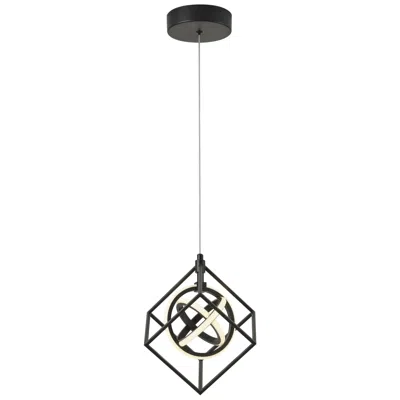 Artcraft Tulip 10" Wide Matte Black Integrated Led Pendant