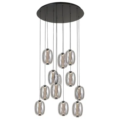 Artcraft Vega 23 1/2" Wide Black Led Multi-light Pendant