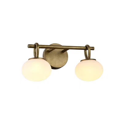 Artcraft Velora 8" High 2-light Legacy Brass Wall Sconce