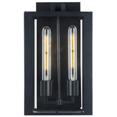 Artcraft Waterville 9" Wide Outdoor Wall Light Matte Black