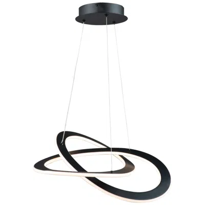 Artcraft Wave 19.7" Wide Black Chandelier