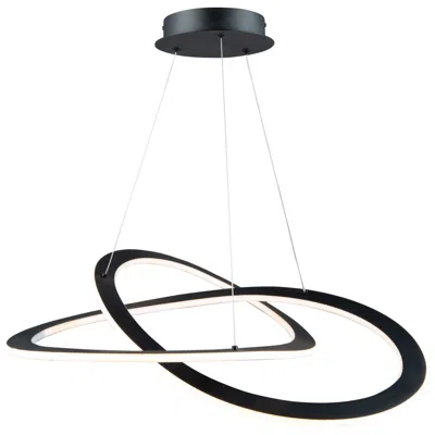 Artcraft Wave 26.8" Wide Black Chandelier