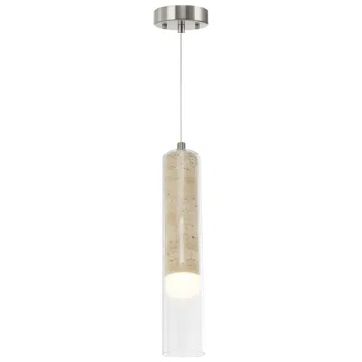 Artcraft Zara 3" Wide Brushed Nickel Pendant