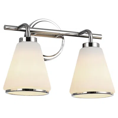 Artcraft Zoey 10" High Polished Nickel 2-light Wall Sconce