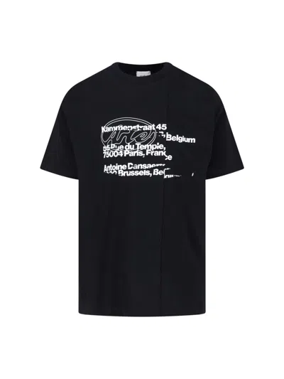 Arte 'address' T-shirt In Black