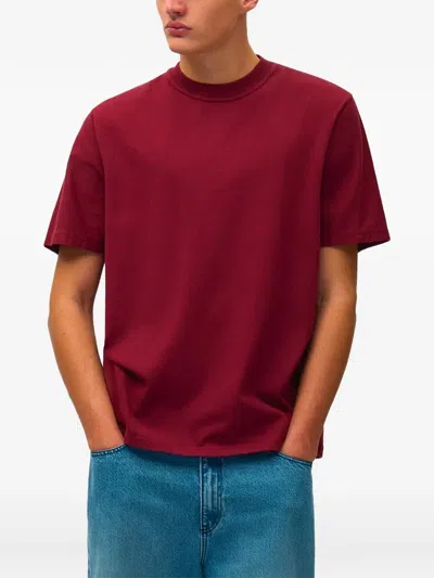 Arte Antwerp Abstract-print Cotton T-shirt In Red