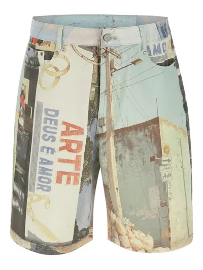 Arte Antwerp All-over Print Shorts In Multicolor