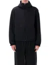 Arte Antwerp Reersible Nylon And Sherpa Technical Hooded Jacket In Black